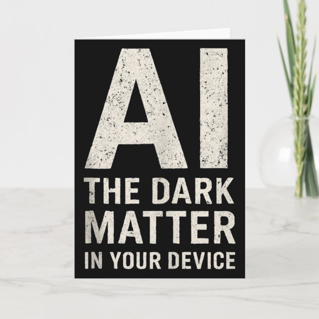 Carte Ai Dark Ogy _ Science & Tech Cadeau Slogan Tank  (Devant)