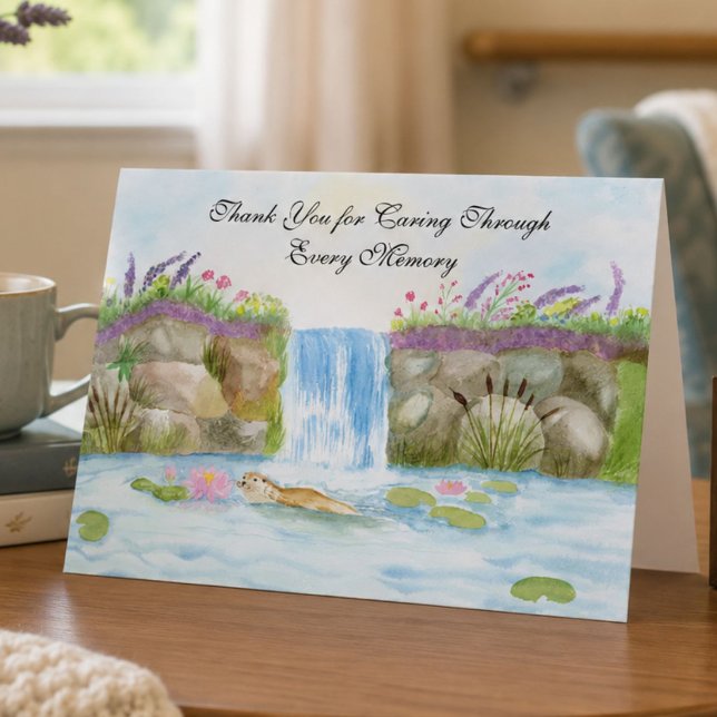 Carte Aidant Alzheimer Loutre Cascade de la Forêt (Créateur téléchargé)