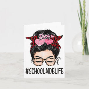 Carte Aide scolaire Valentines Journée Femmes mignonne M