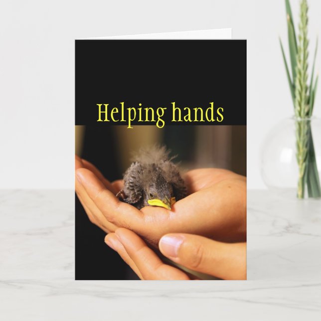 Carte Aider les mains (Devant)