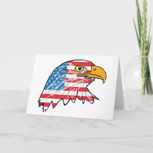 Carte aigle américain