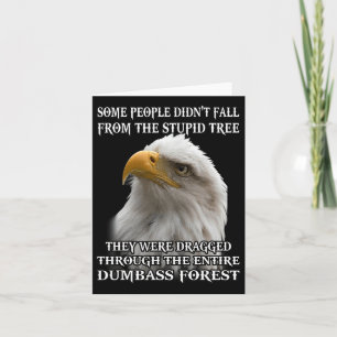 Carte Aigle Certains ne sont pas tombés de l'arbre Stupi