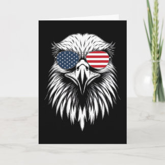 Carte Aigle Cool Drapeau Américain Usa 4 Juillet Pour Ho