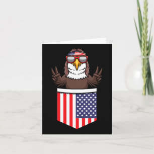 Carte Aigle dans la poche Patriotique Fête de l'Indépend