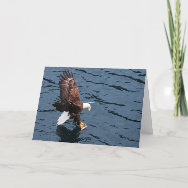 Carte Aigle de l'Alaska sur l'eau (Devant)