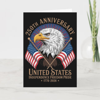 Carte Aigle de l'indépendance des États-Unis 250e annive