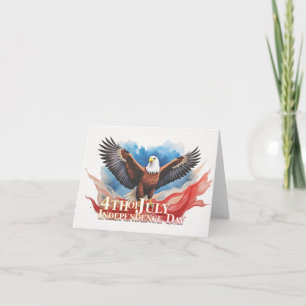 Carte Aigle du 4 juillet – Conception d'art patriotique