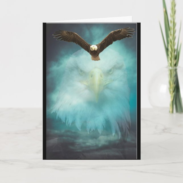 Carte Aigle Joyeux Fils d'anniversaire (Devant)