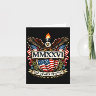 Carte Aigle patriotique 250e anniversaire États-Unis 250