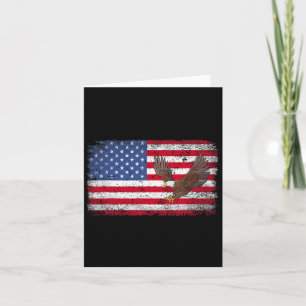 Carte Aigle patriotique 4 juillet États-Unis Drapeau amé