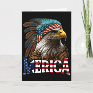 Carte Aigle Patriotique Drapeau Américain 4 Juillet Meri