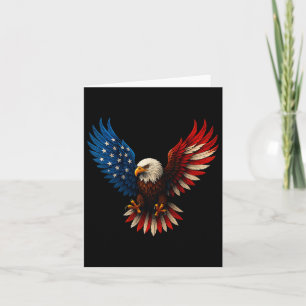 Carte Aigle Patriotique Eagle, Drapeau Américain 4e Ju