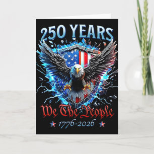 Carte Aigle Patriotique Et Drapeau 250 Ans 1776-2026 