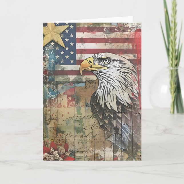 Carte Aigle sur Gloire Fanée (Devant)
