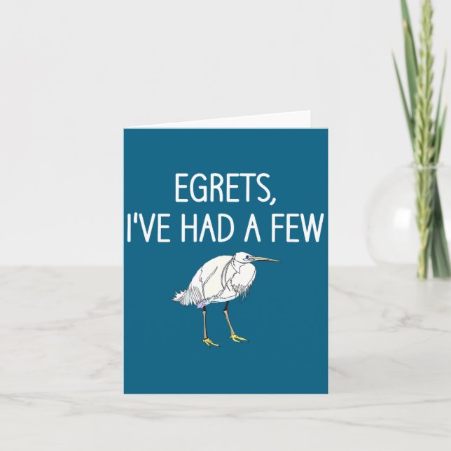 Carte Aigrettes j'en ai eu quelques-unes, Oiseau, Jeux d (Devant)