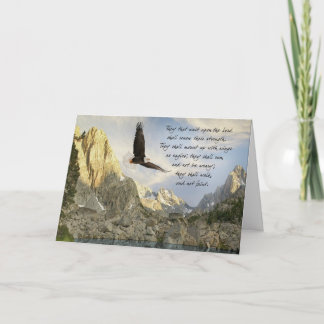 Carte Ailes comme Eagles Isaïe 4o : 31