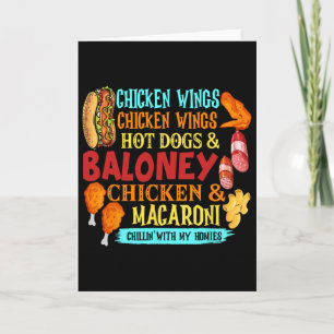 Carte Ailes de poulet Hot Dogs Et Poulet Loney Et Macar