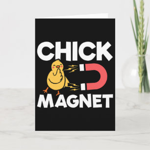 Carte Aimant à poulettes blague de Pâques amusante jeu d
