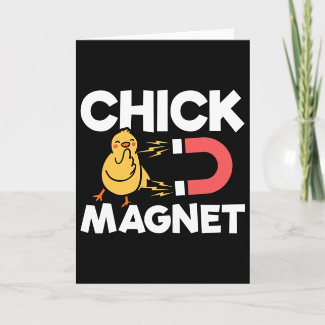 Carte Aimant à Poussins Blague de Pâques Drôle de Blague (Devant)