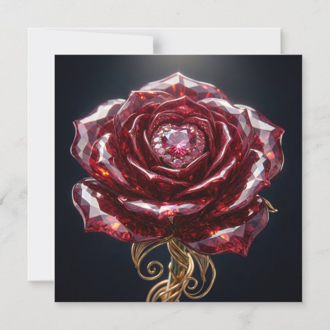 Carte aimantée Rubies Rouge (Recto)