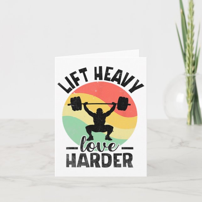 Carte Aimer lourd Lift Poids plus fort Poids Poids Poids (Devant)