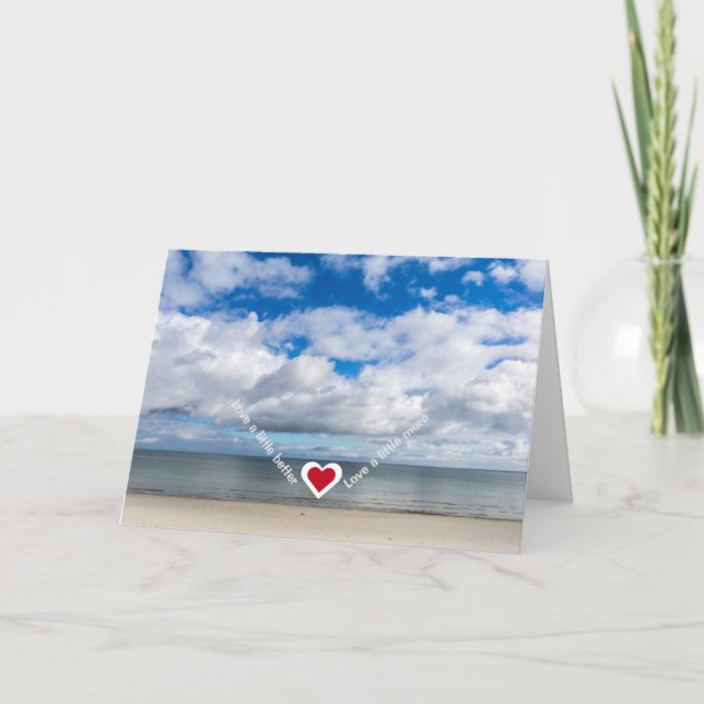 Carte Aimer un peu mieux / plus Personnaliser Se bien (Devant)