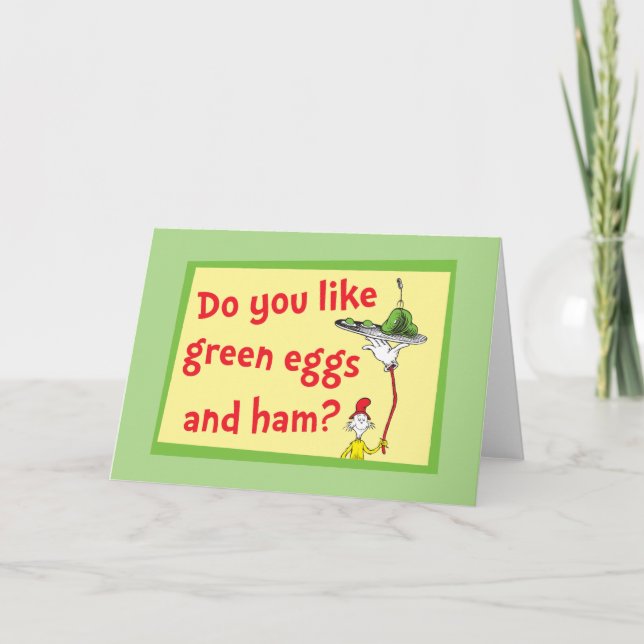 Carte Aimes-tu les œufs verts et le jambon? (Devant)