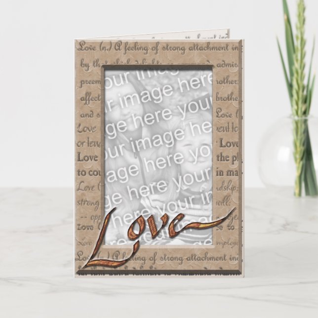 Carte Aimez et aimez la photo (Devant)