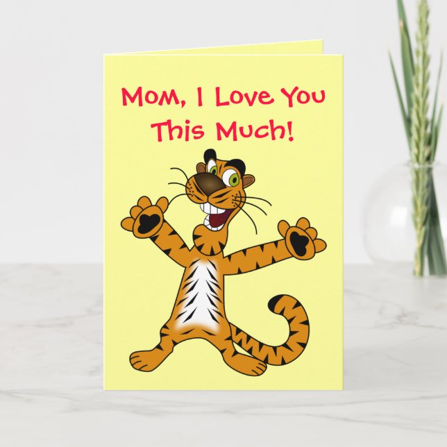 Carte Aimez-Vous Ce Tigre Très Mignonne Bonne Maman Anni (Devant)