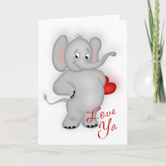 Carte Aimez-vous éléphant