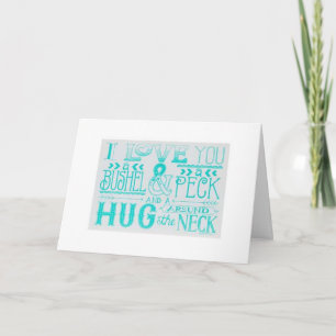 CARTE AIMEZ-VOUS UN BUSHEL ET UN PECK ET VOUS MANQUEZ TO