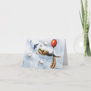 Carte Aire-Balloon Airedale Terrier