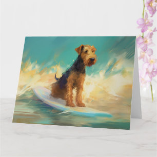 Carte Airedale Beach Surf Peinture