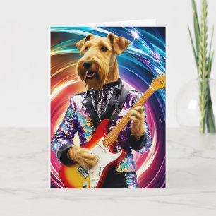Carte Airedale Rock Star