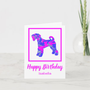Carte Airedale Terrier Dog Funny Birthday Card