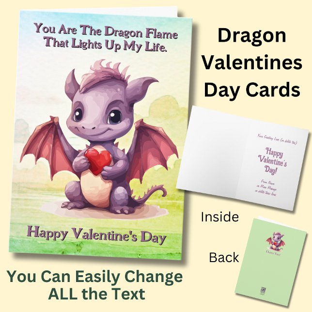 Carte Ajouter des noms, vous êtes la flamme de dragon qu (Créateur téléchargé)