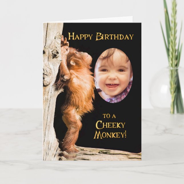 Carte Ajouter une photo, Joyeux anniversaire d'un bébé o (Devant)