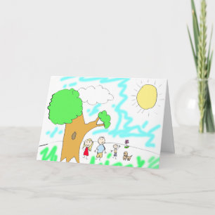 Carte Ajoutez le travail artistique de votre enfant à ce