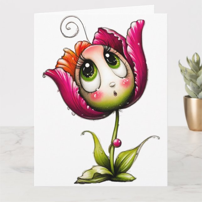 Carte Ajoutez votre message spécial  (Petite plante)