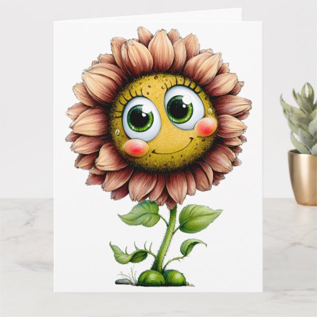 Carte Ajoutez votre message spécial  (Petite plante)