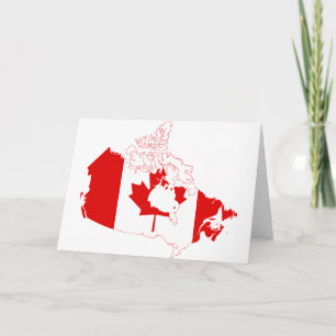 Carte AJOUTEZ VOTRE PROPRE TEXTE Drapeau Canada