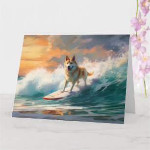 Carte Akita Beach Surf Peinture