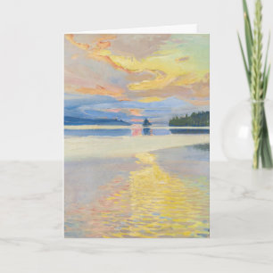 Carte Akseli Gallen-Kallela - Coucher de soleil sur le l