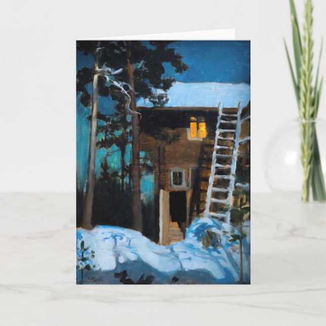 Carte Akseli Gallen-Kallela - Kalela en hiver (Devant)