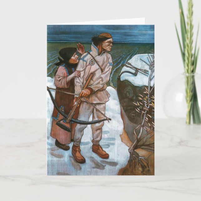 Carte Akseli Gallen-Kallela - La venge de Joukahainen (Devant)