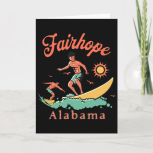 Carte Alama Fairhope Surfeur Al Surfant Vacances à la Pl