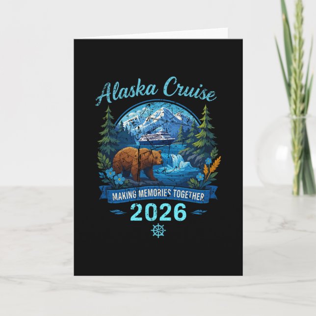 Carte Alaska Cruise 2026 Making Memories Together Design (Devant)