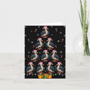 Carte Albatross Santa Hat Noël Lumières Hommes Femmes No