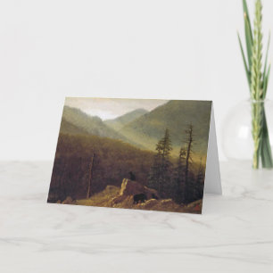 Carte Albert Bierstadt, Les ours en pleine nature