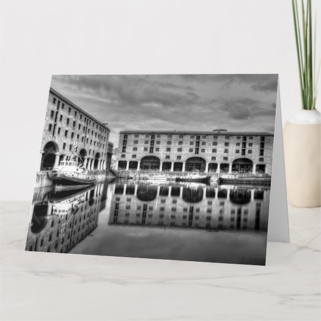 Carte Albert Dock Liverpool Réflexions (Devant)